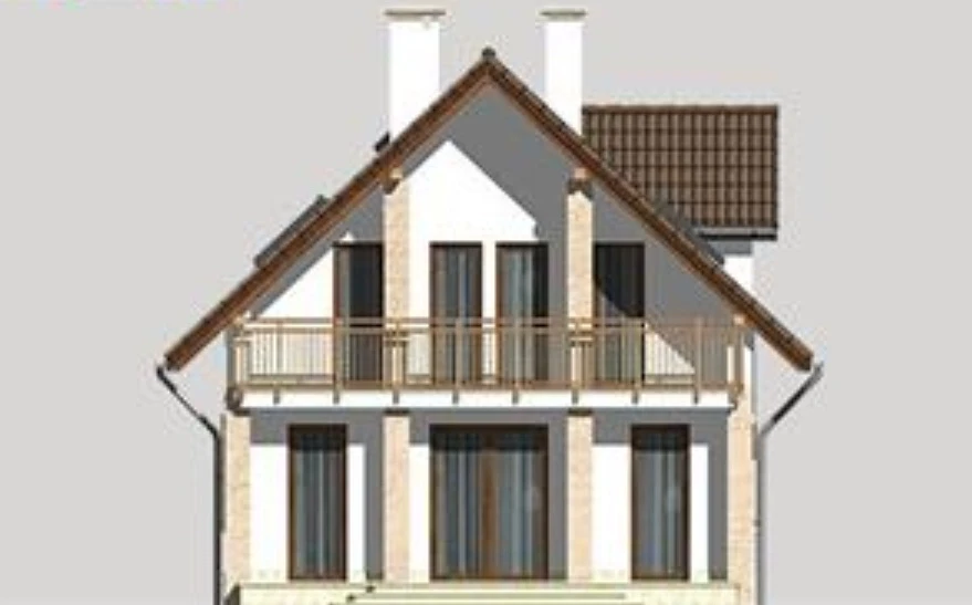 Vieno aukšto su mansarda namo projektas Gabrielė