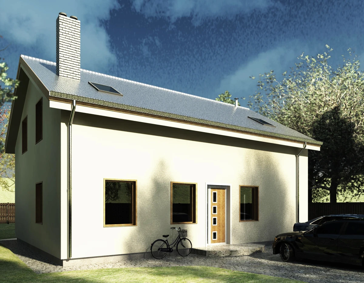 Vieno aukšto namo projektas su mansarda Radvilė