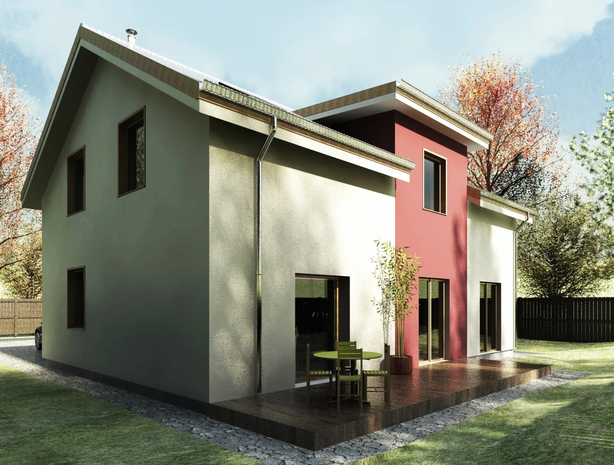 Vieno aukšto namo projektas su mansarda Radvilė