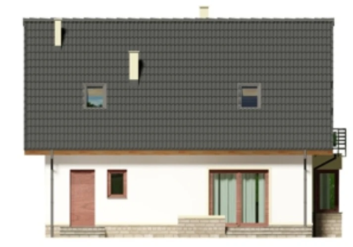 Vieno aukšto su mansarda namo projektas Lina