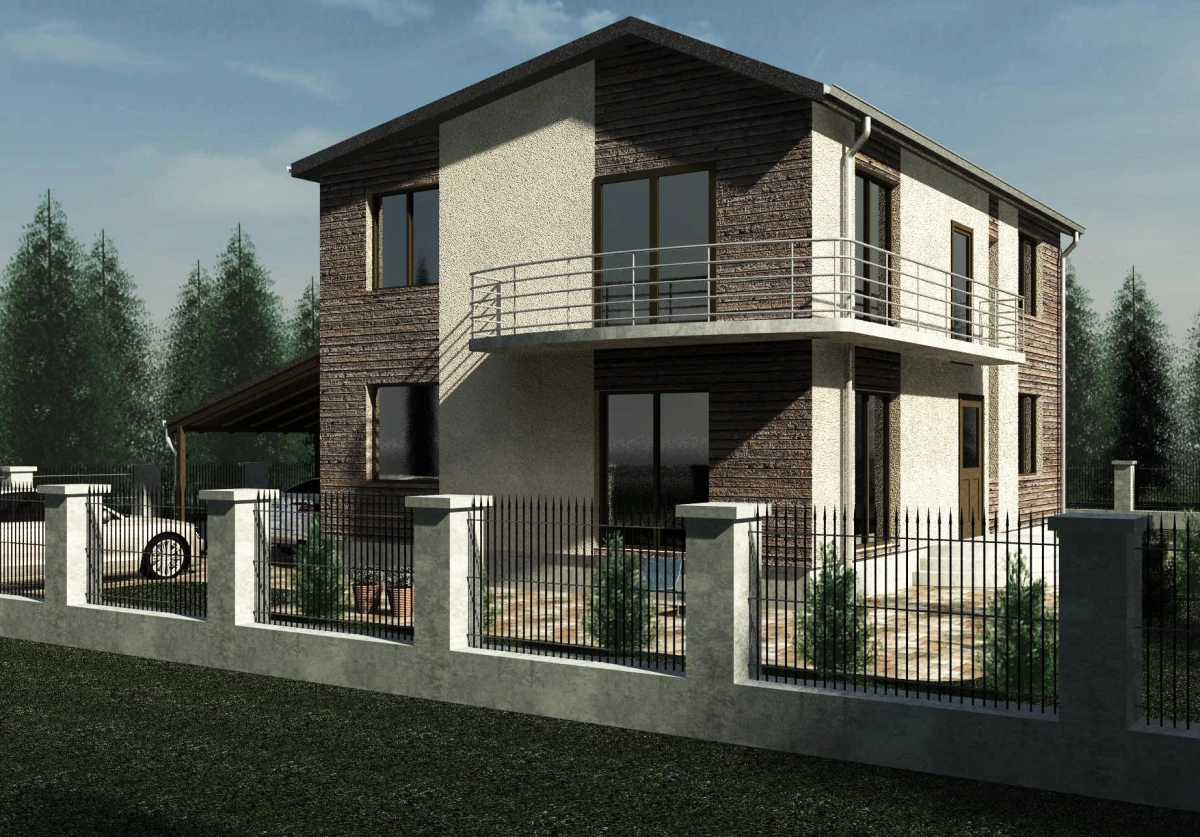 Dviejų aukštų namo projektas Rapolas