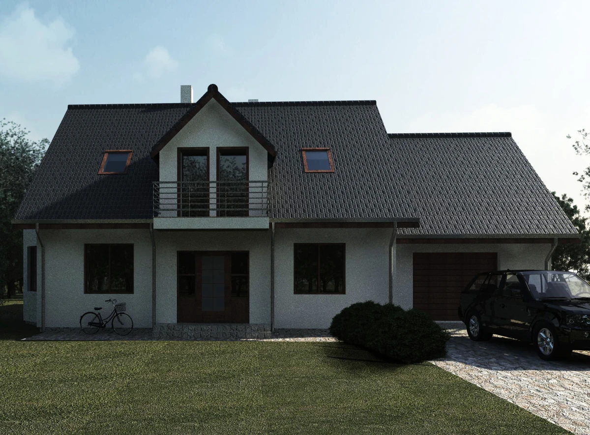 Vieno aukšto su mansarda namo projektas Rytis