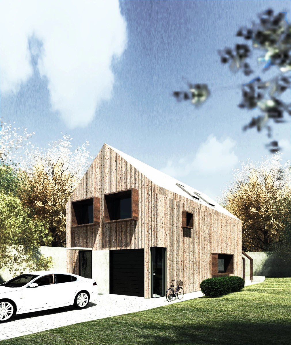 Dviejų aukštų namo projektas Atlantas