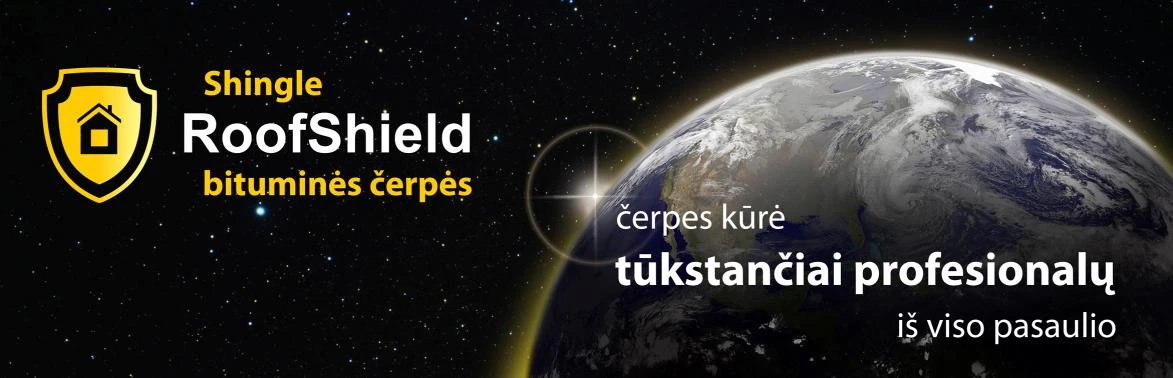 Roofshield bituminės čerpelės Roofshield bituminės čerpelės
