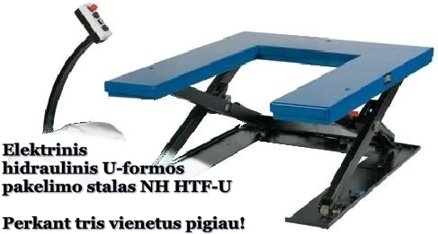 21-32-131 Elektrinis - hidraulinis U-formos pakėlimo stalas NH HTF-U