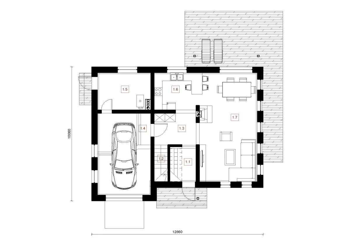 Gyvenamojo namo projektas „Adelė“