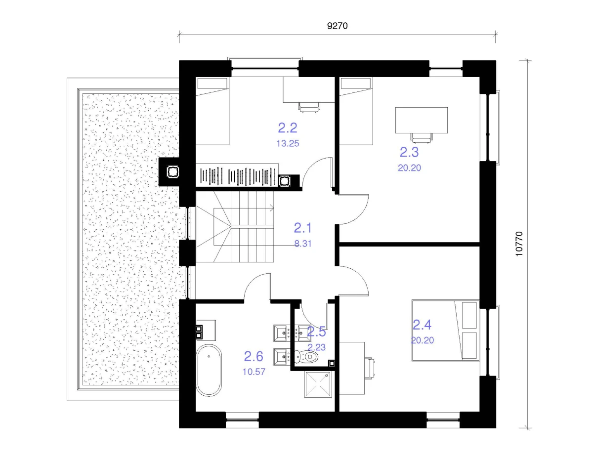 Gyvenamojo namo projektas „Vakaris“