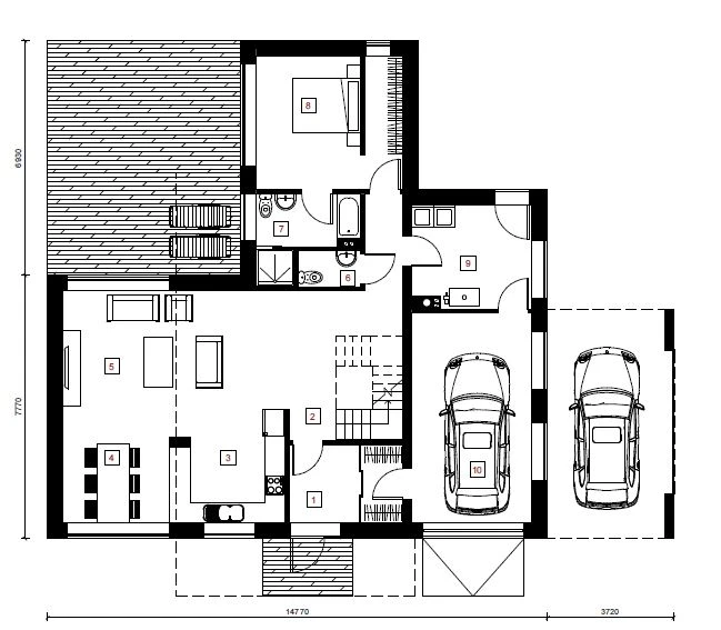 Gyvenamojo namo projektas „Skaidra“