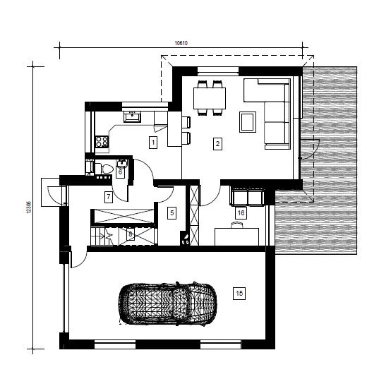Gyvenamojo namo projektas „Adalbertas“