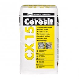 Cementai mišiniai skirti mūro ir betono paviršiams taisyti Ceresit CX 15, 25kg Cementai mišiniai skirti mūro ir betono paviršiams taisyti Ceresit CX 15, 25kg