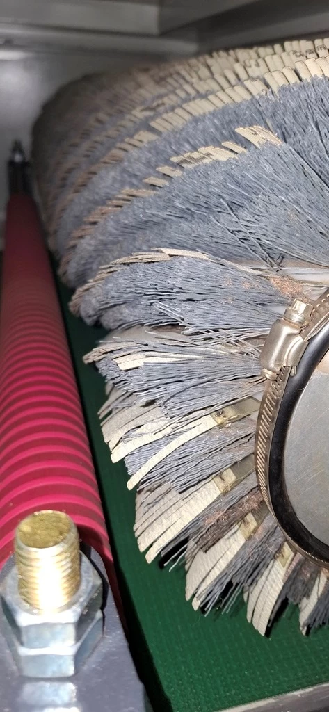 Šepetinės šlifavimo staklės WOODLAND MACHINERY su metaliniu šepečiu (naujos)