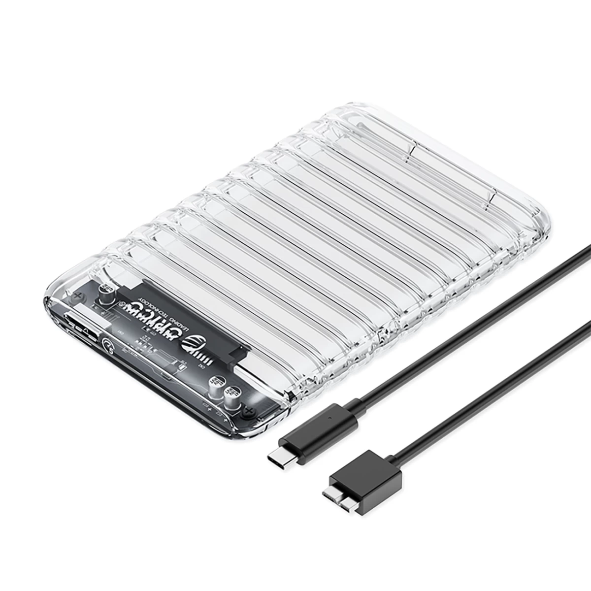 2139u3-v1 2,5&#039;&#039; Hdd / Ssd Usb Micro-b 5gb/s Korpusas - Skaidrus