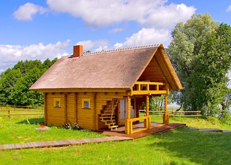 Rąstinių namų gamyba, statyba