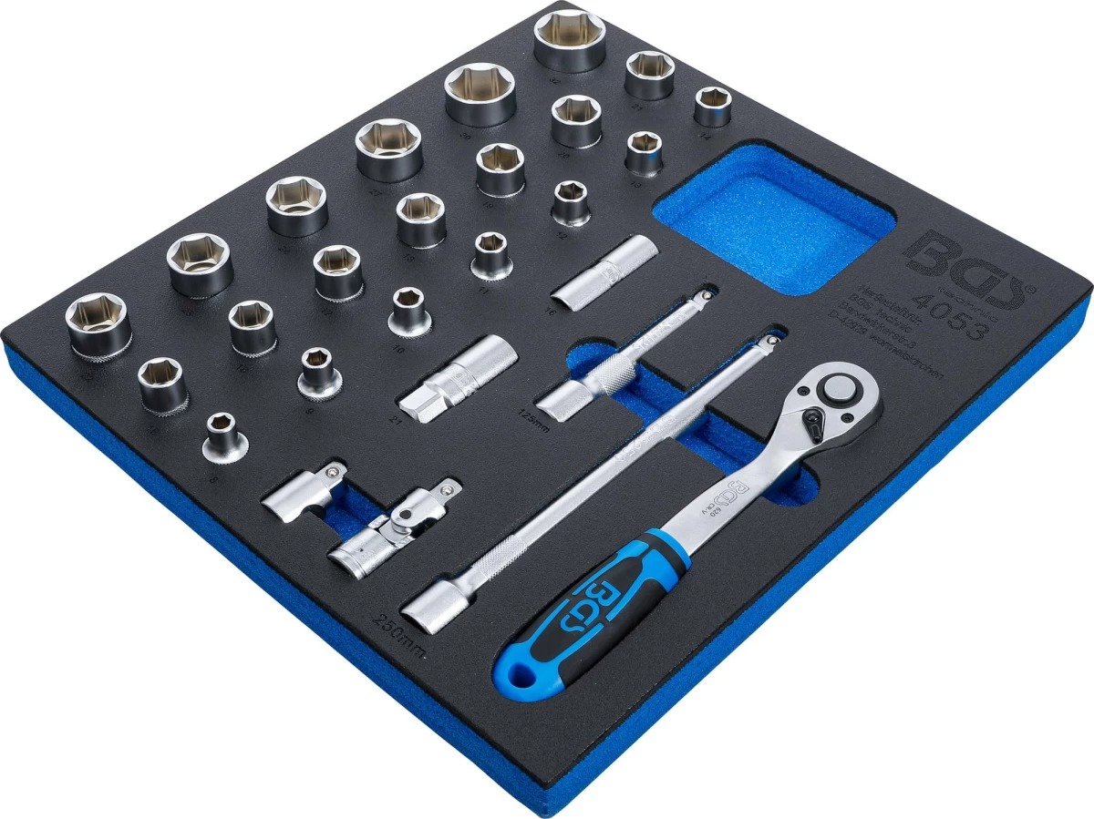 2/3 įrankių dėklas: 12,5 mm (1/2) Galvučių rinkinys | 27 vnt. (4053)