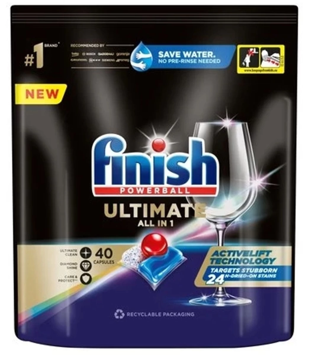 Finish Quantum All In 1 Ultimate Indaplovės Kapsulės Tabletės šviežios 40 Vnt.