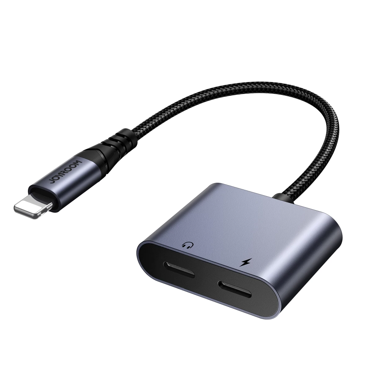 2in1 Adapteris iphone įkroviklis + Ausinės lightning / 2x lightning Juodas 2in1 Adapteris iphone įkroviklis + Ausinės lightning / 2x lightning Juodas