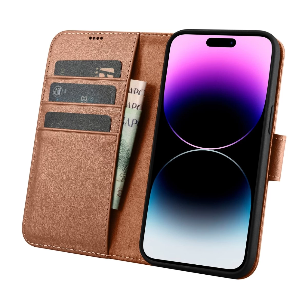 2in1 Odinis Dėklas Su Atlenkiamu Dangteliu Iphone 14 Pro Anti-rfid Piniginės Dėklas Rudos Spalvos 2in1 Odinis Dėklas Su Atlenkiamu Dangteliu Iphone 14 Pro Anti-rfid Piniginės Dėklas Rudos Spalvos