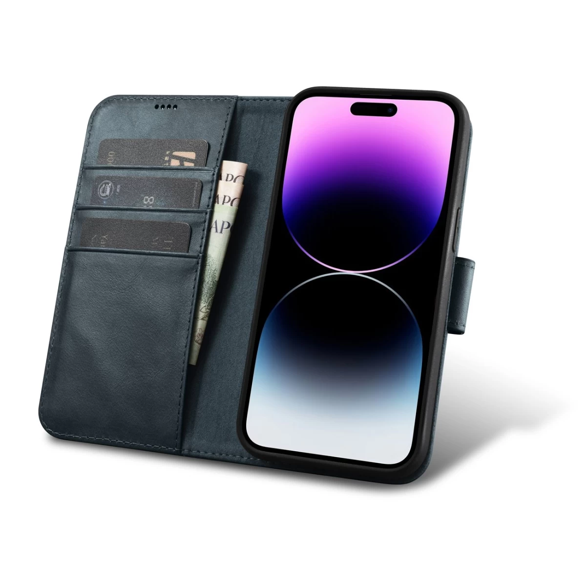 2in1 Odinis Dėklas Su Atlenkiamu Dangteliu Iphone 14 Pro Max Anti-rfid Oil Wax Wallet Case Blue 2in1 Odinis Dėklas Su Atlenkiamu Dangteliu Iphone 14 Pro Max Anti-rfid Oil Wax Wallet Case Blue