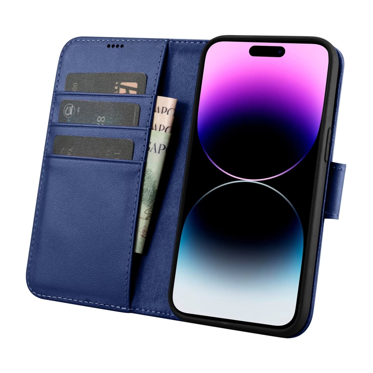 2in1 Odinis Dėklas Su Atlenkiamu Dangteliu Iphone 14 Pro Max Anti-rfid Piniginės Dėklas Mėlynas 2in1 Odinis Dėklas Su Atlenkiamu Dangteliu Iphone 14 Pro Max Anti-rfid Piniginės Dėklas Mėlynas