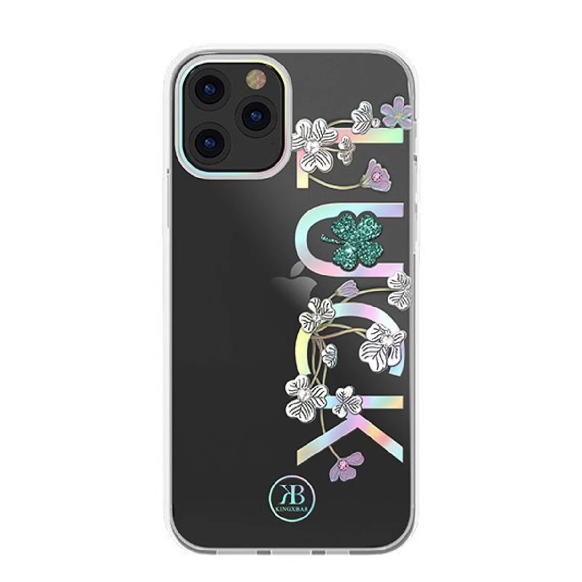 Kingxbar Lucky Series Dėklas Su Tikrais Swarovski Kristalais Iphone 12 Mini Skaidrus (luck)