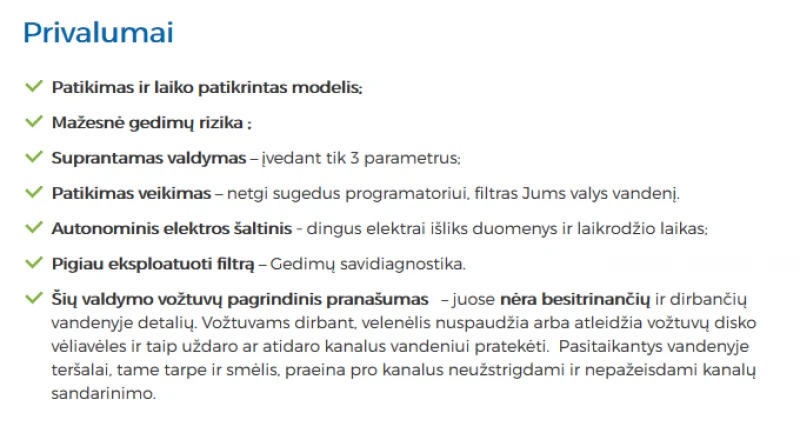 Automatinis geležies šalinimo filtras AUTOTROL IRA-13T Automatinis geležies šalinimo filtras AUTOTROL IRA-13T