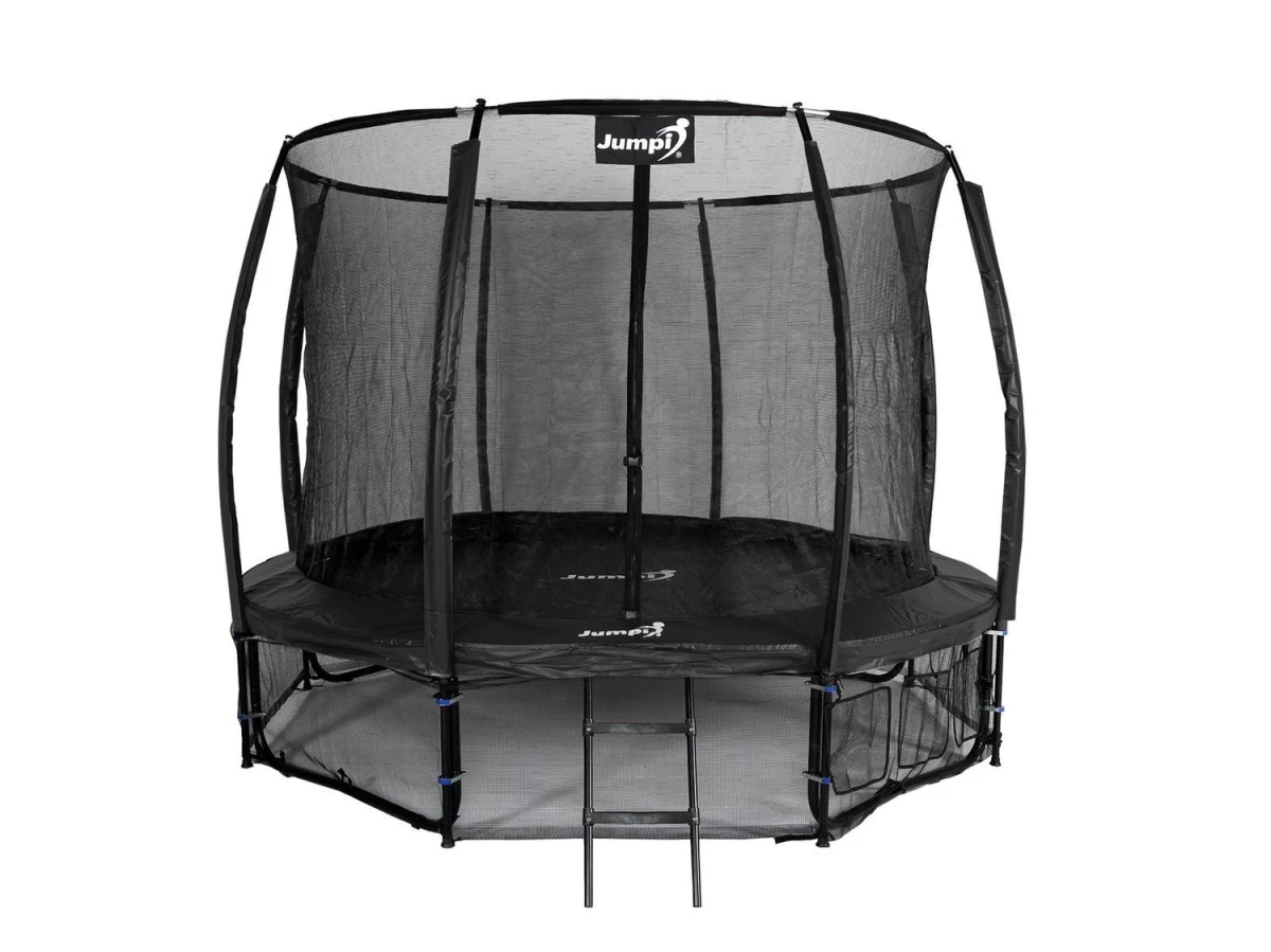 Sodo Batutas Jumpi 374cm/12ft Maxy Comfort Plus Black Su Vidiniu Tinklu