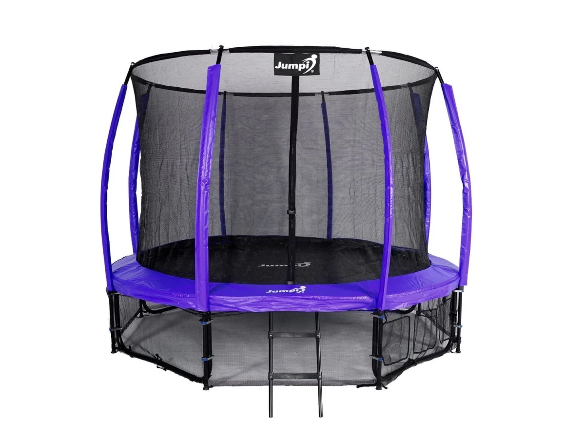 Sodo Batutas Jumpi 374cm/12ft Maxy Comfort Plus Purple Su Vidiniu Tinklu