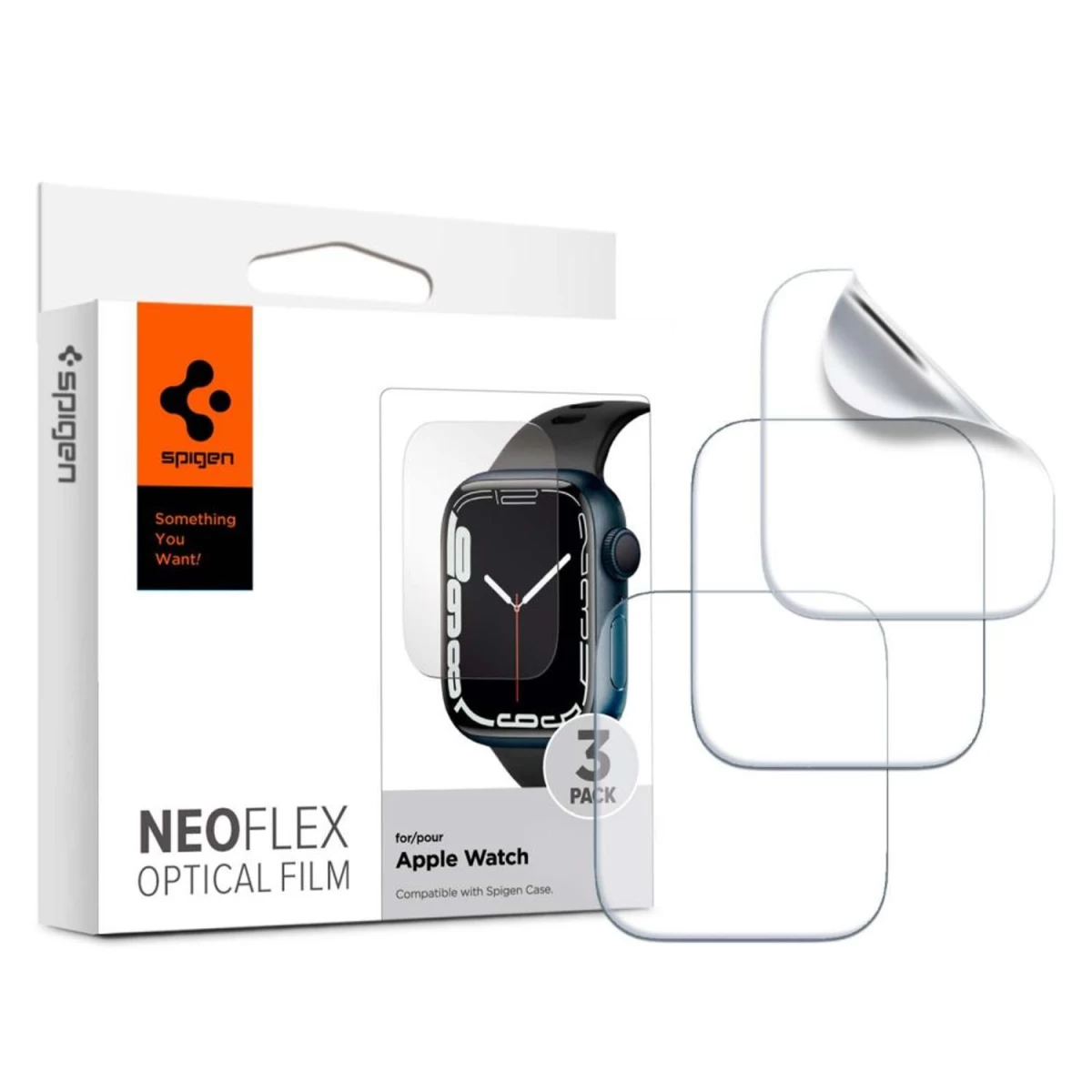 spigen Neo Flex Apsauginė Plėvelė apple Watch 4/5/6/7/8/se (40/41 Mm) - 3 Vnt.