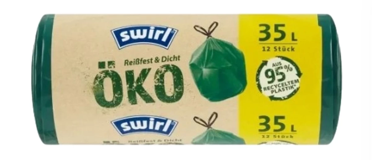 Swirl, šiukšlių Maišai Su Rankenomis, 35l, 12 Vienetų (vokietijos Produktai).