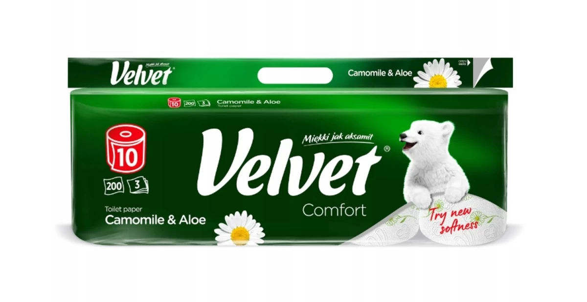 valvet 3 Sluoksnių Tualetinis Popierius Su Ramunėlėmis Ir Alaviju, 10 Ritinėlių