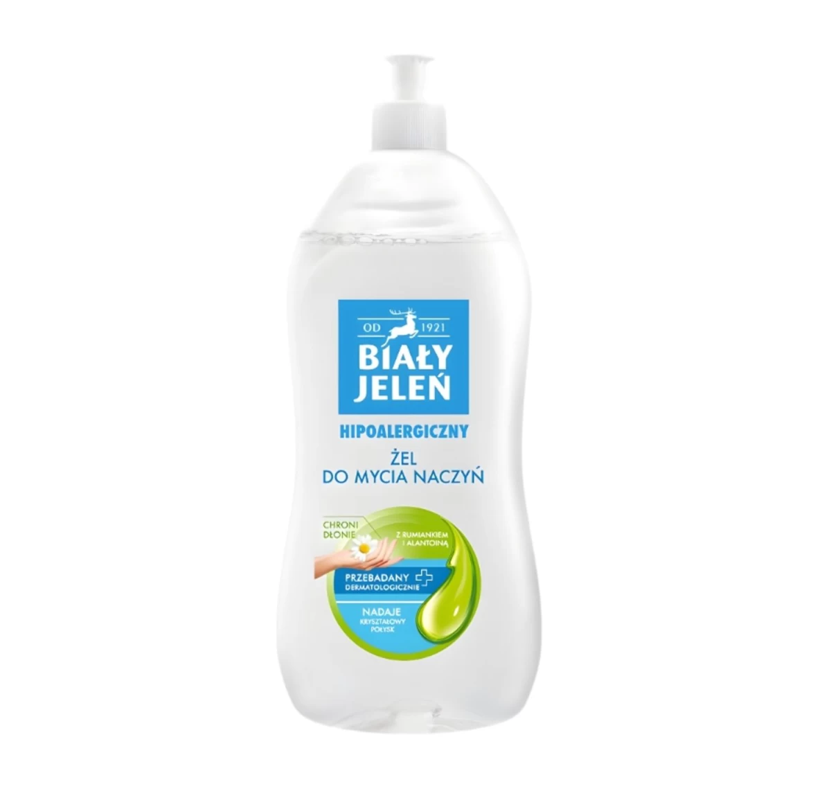 White Elk Hipoalerginis Indų Plovimo Skystis Su Ramunėlėmis Ir Alantoinu, 1000 Ml.