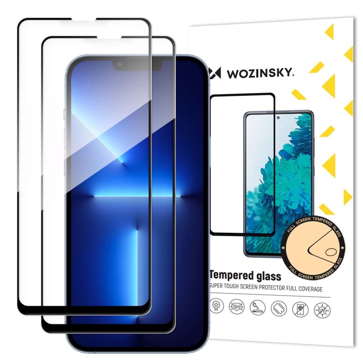 wozinsky Rinkinys 2x Itin Tvirtas full Glue Viso Ekrano Grūdintas Stiklas Su case Friendly Rėmeliu iphone 14 Plus / 13 Pro Max Juodas wozinsky Rinkinys 2x Itin Tvirtas full Glue Viso Ekrano Grūdintas Stiklas Su case Friendly Rėmeliu iphone 14 Plus / 13 Pro Max Juodas