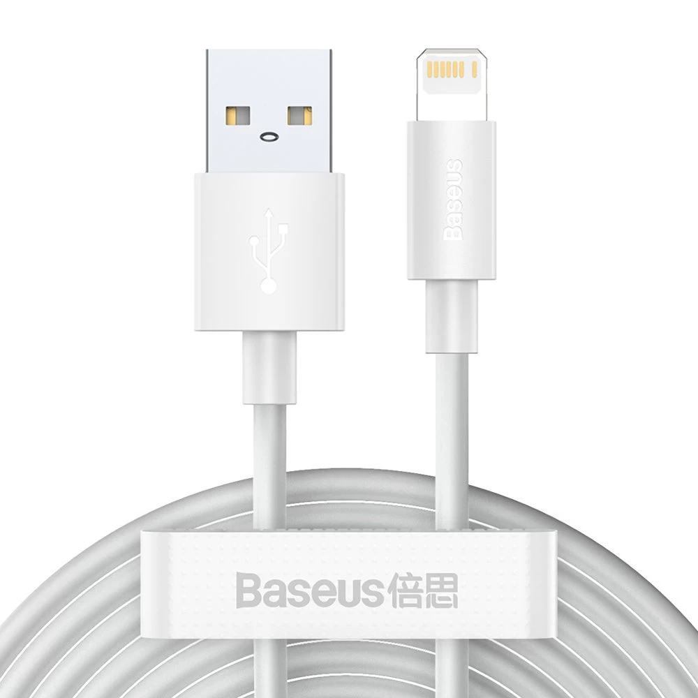 2x Usb Laidas Iphone Lightning Greitasis įkrovimas Power Delivery 1,5 M, Baltas