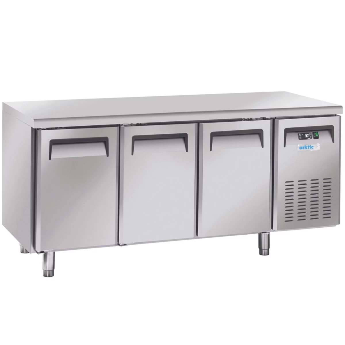 3 Durų šaldymo Stalas Su šoniniais Blokais Gn 1/1 400 L 350 W