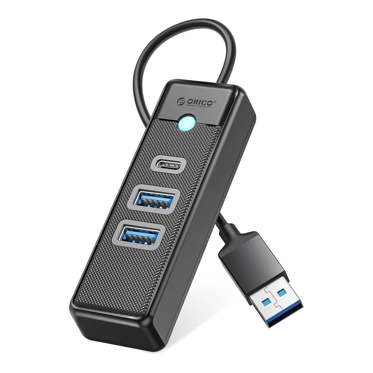 3 Prievadų Usb-a – Usb-a – Usb-c šakotuvas, 0,5 M, Juodos Spalvos
