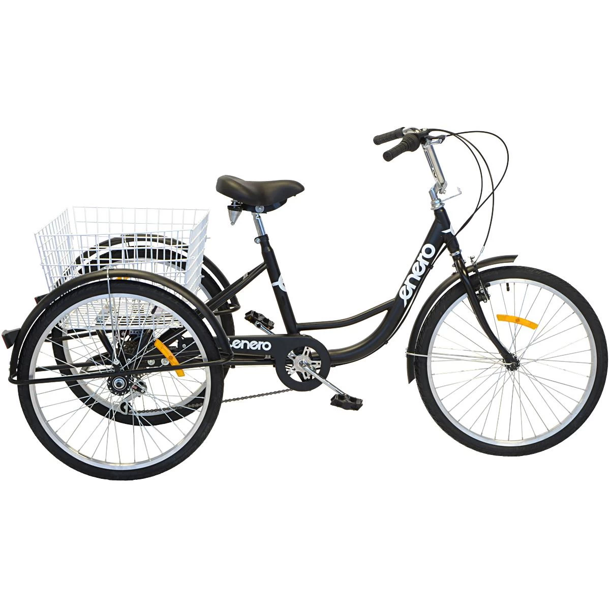 3 Ratų Dviratis 24 Black Shimano 6 Greičių