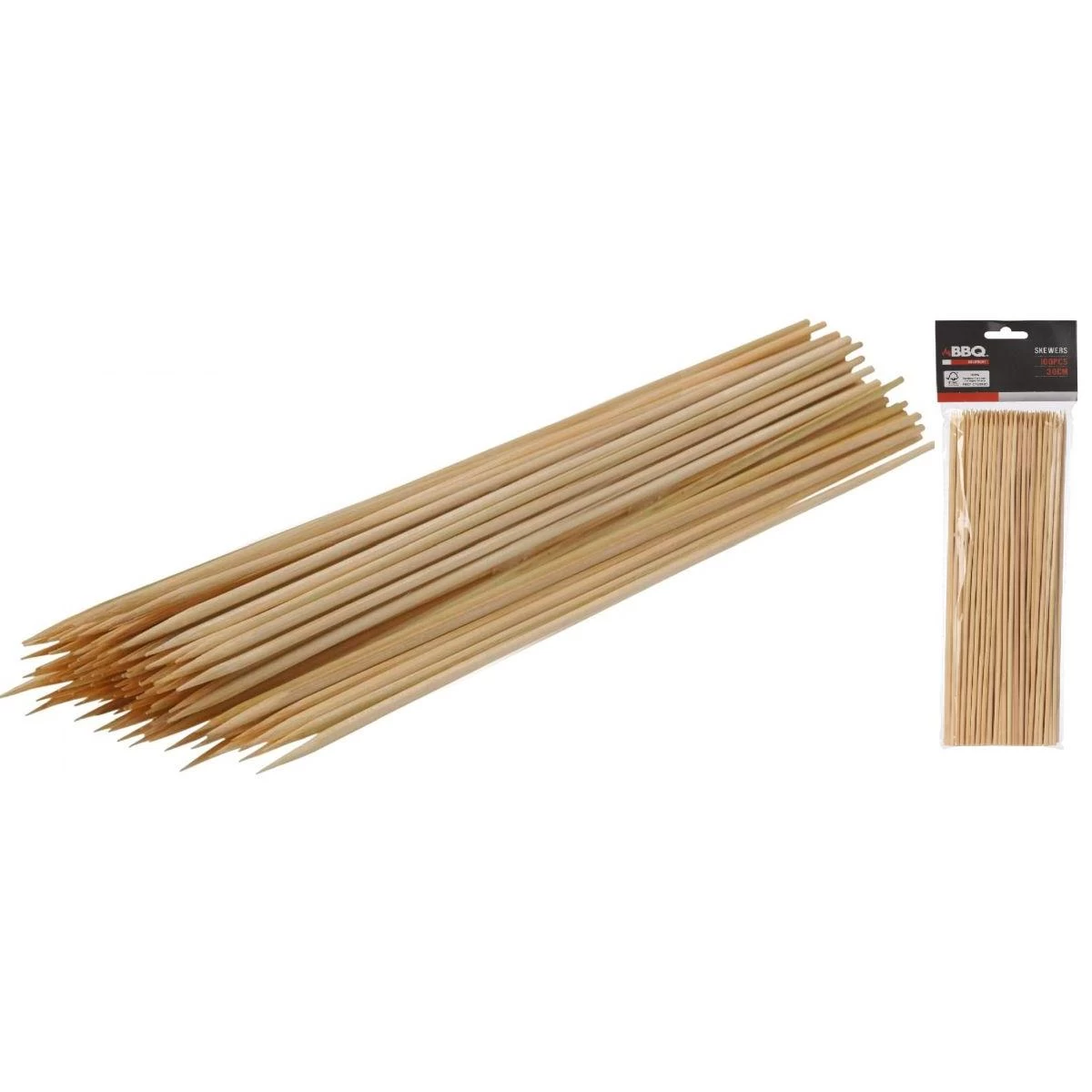 30 Cm Ilgio 100 Vnt. Bambuko Iešmelių