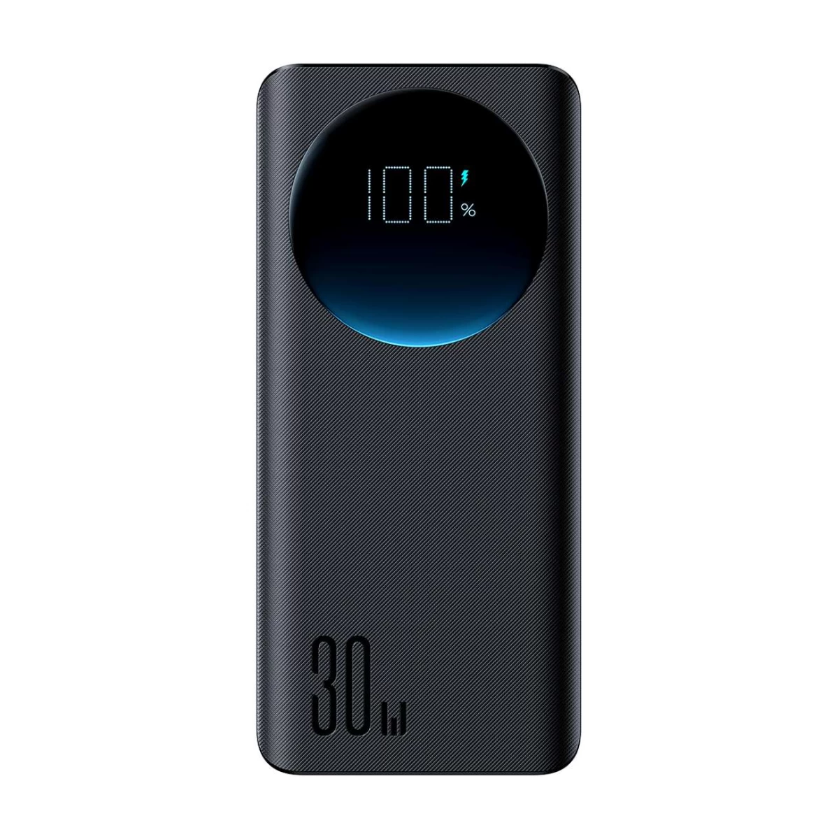 30 W 20000 Mah Galios žibintuvėlis + Usb-a - Usb-c 25 Cm Ilgio Laidas, Juodas