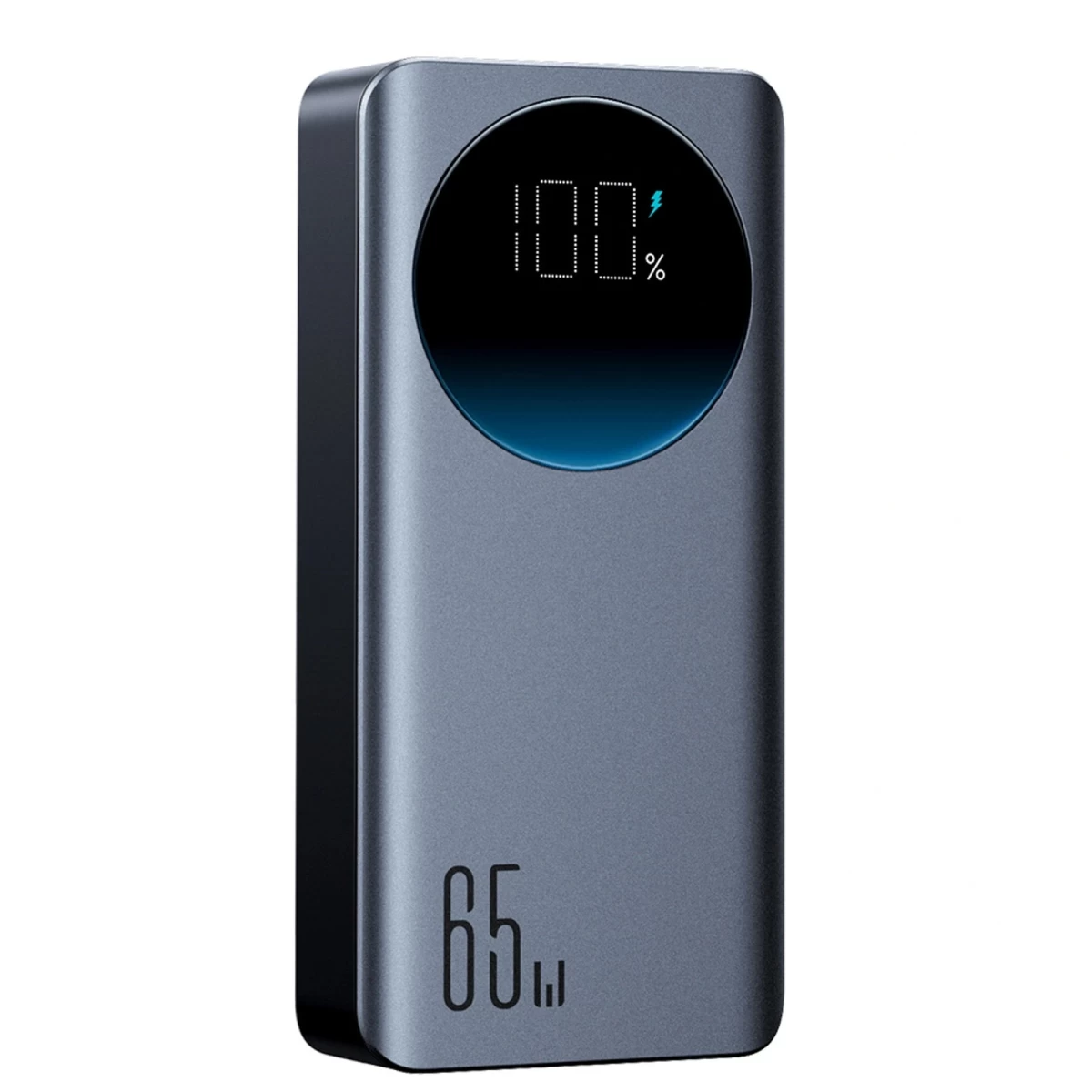 30000 Mah Usb-a, Usb-c Išorinis Akumuliatorius Su Ekranu, 65 W – Juodas
