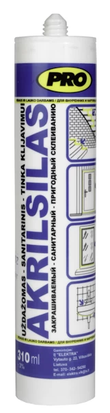 310ml AKRILSILAS BALTAS
