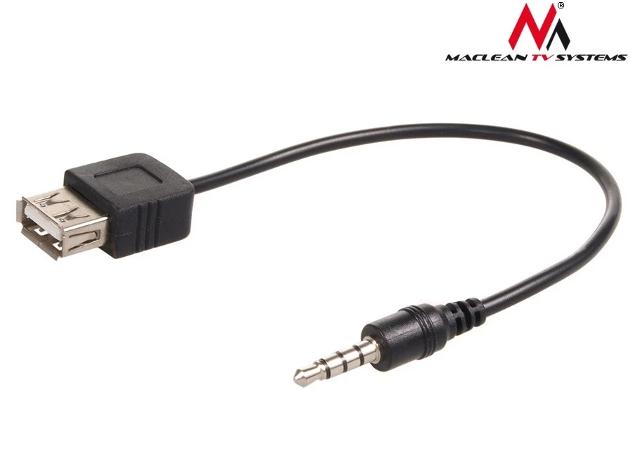3.5mm 4C PLG TO USB A    FEMALE CABLE FOR IPOD