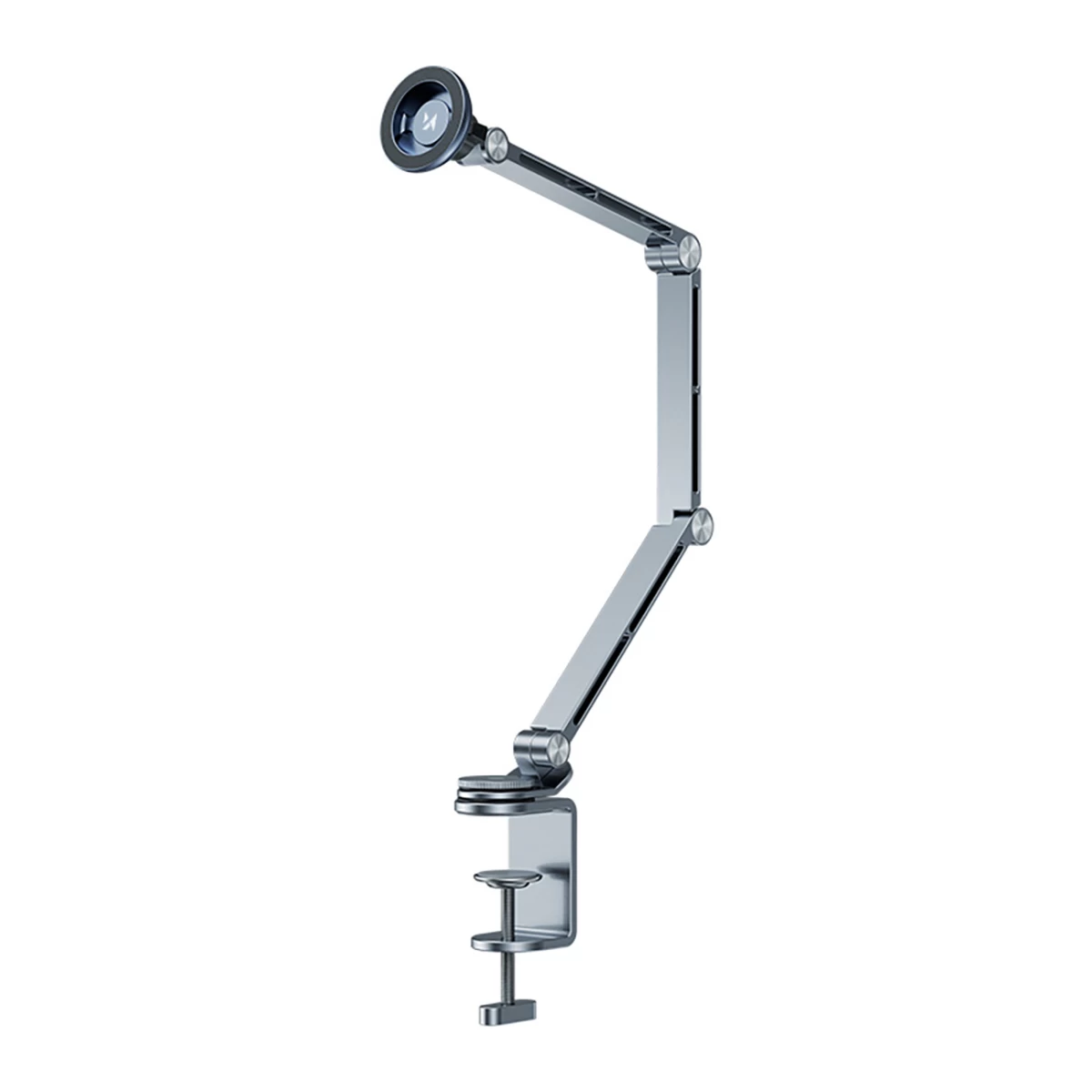 360 Sulankstomas Magnetinis Stalo Laikiklis Telefonui, Planšetiniam Kompiuteriui - Pilkas