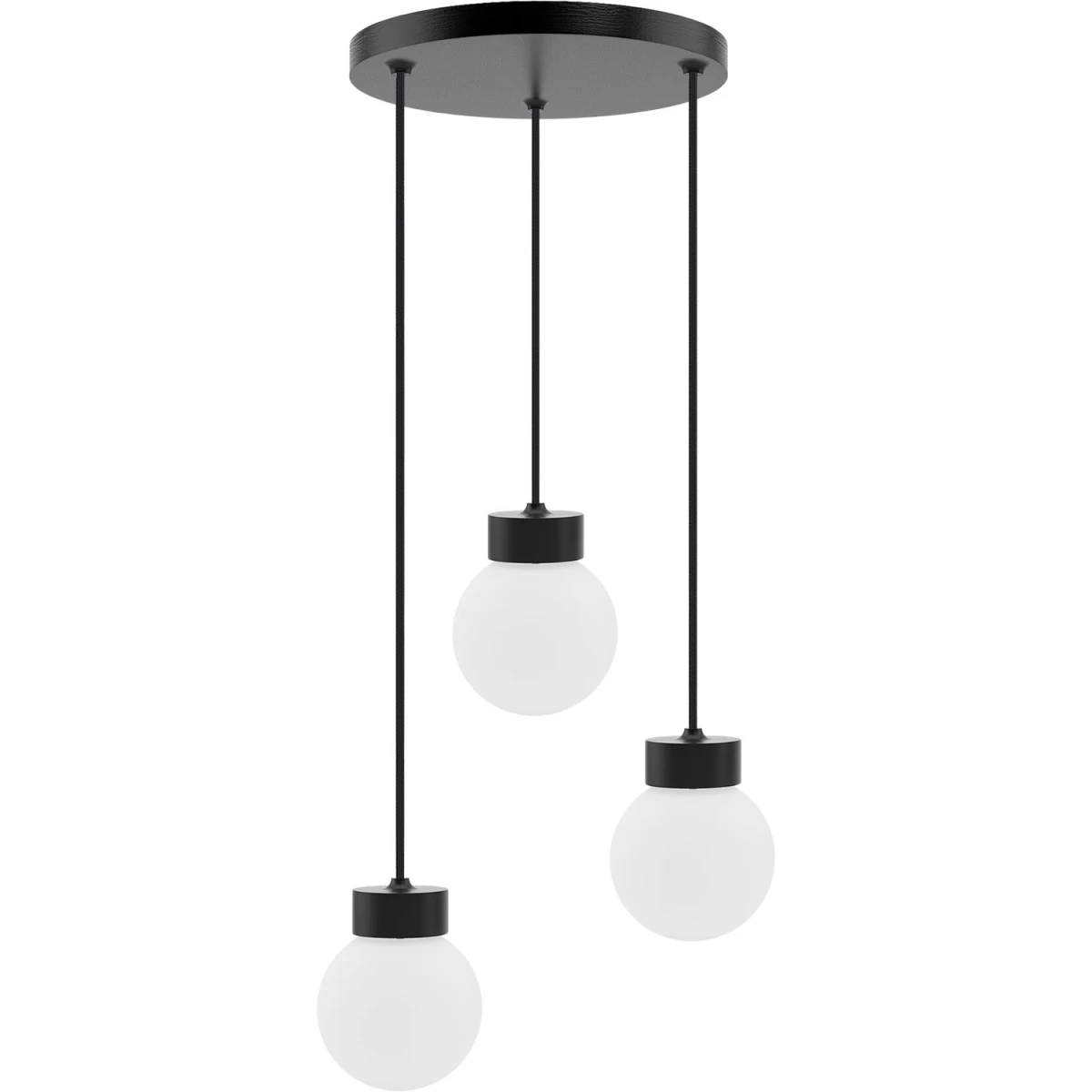 barrel-orb Ball 3l (lubinis šviestuvas), Juodas
