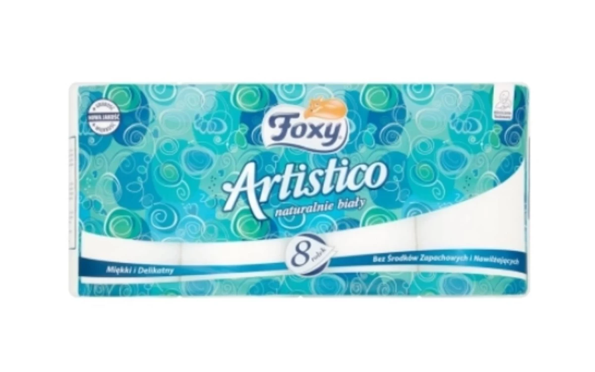 Foxy, Artistico Tualetinis Popierius, 8 Ritinėliai