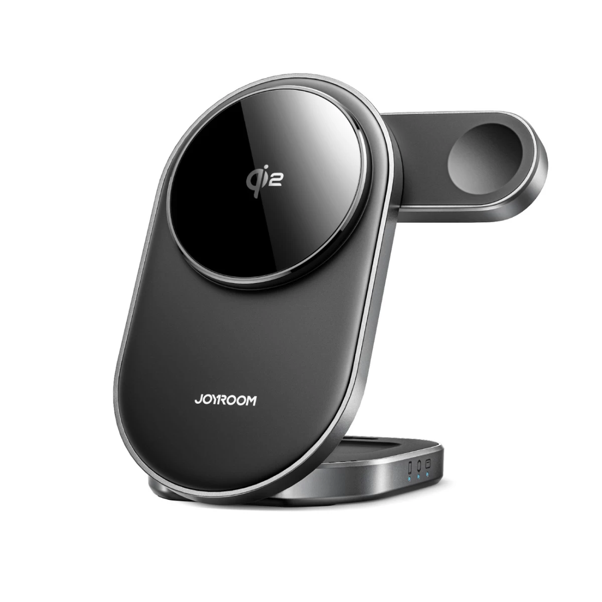 3in1 Belaidis Indukcinis įkroviklis Telefonui, Laikrodžiui, Ausinėms Qi 15w - Juodas