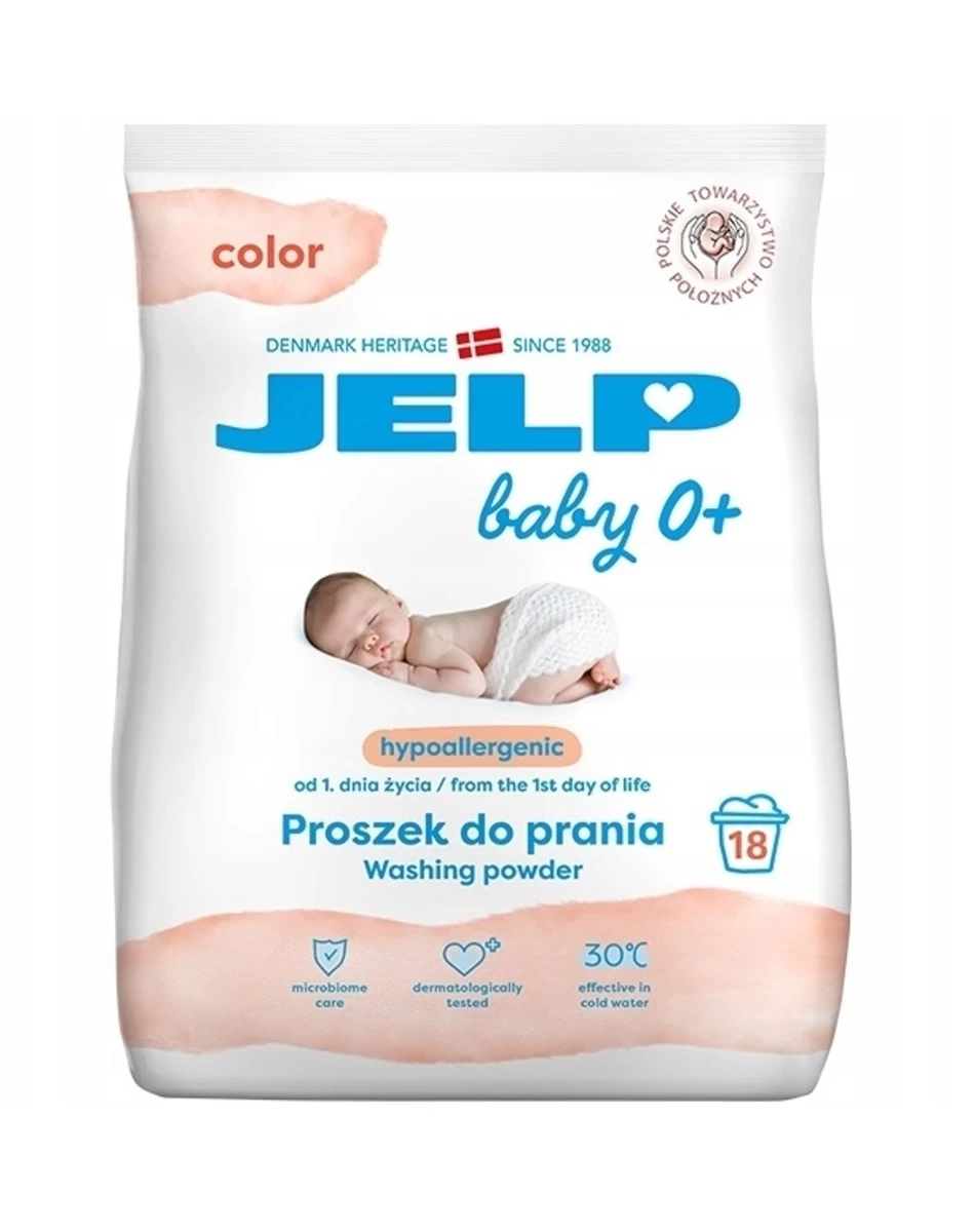 Jelp Baby 0+ Milteliai Spalvotiems Audiniams Skalbti, 1,35 Kg