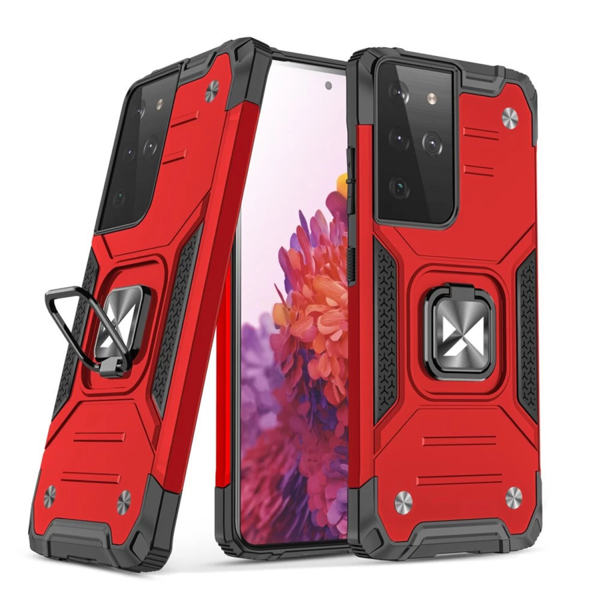 Wozinsky Ring Armor šarvuotas Hibridinis Dėklas + Magnetinis Laikiklis Samsung Galaxy S22 Ultra Raudonas Wozinsky Ring Armor šarvuotas Hibridinis Dėklas + Magnetinis Laikiklis Samsung Galaxy S22 Ultra Raudonas
