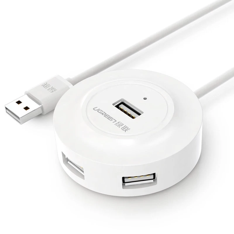 4-in-1 Hub'o Skirstytuvo Adapteris Iš Usb 2.0 į 4x Usb-a 480mb/s 1m Baltas 4-in-1 Hub'o Skirstytuvo Adapteris Iš Usb 2.0 į 4x Usb-a 480mb/s 1m Baltas