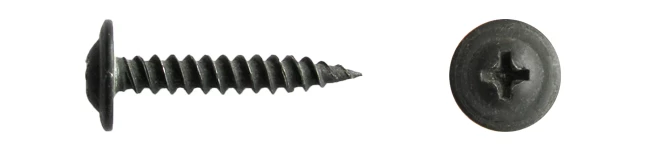 4,2-16mm SRAIGTAI METALAS-METALAS JUODI (40vnt.)