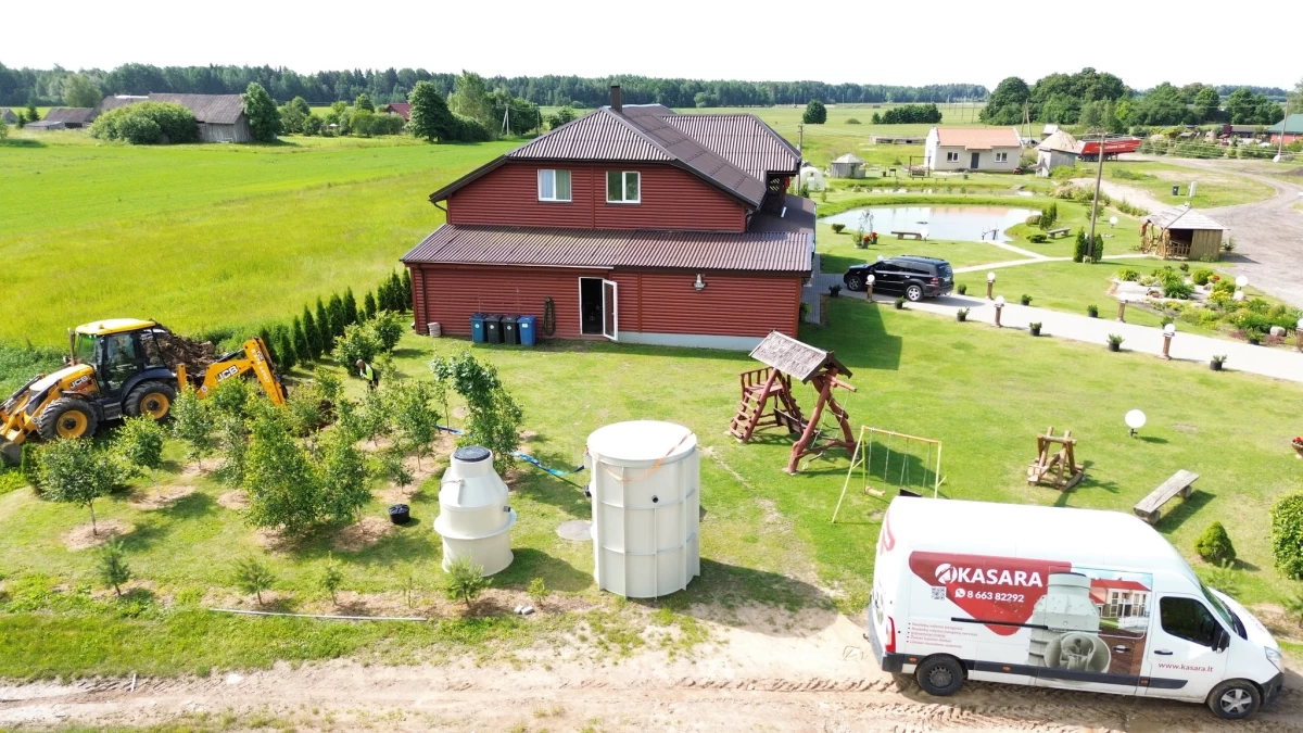 Nuotekų valymo įrenginių montavimas išsimokėtinai be pabrangimo
